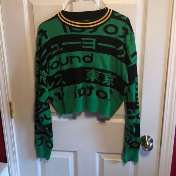 Forever 21 cropped sweater sz L - Picture 1 of 4